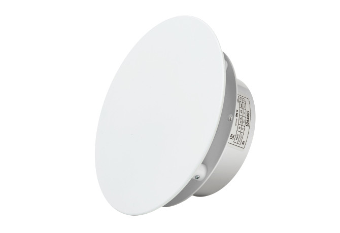 Вытяжной тонкий вентилятор SlimVent МV 120, пластик круг белый матовый