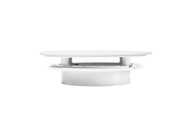 Вытяжной сверхтонкий вентилятор SlimVent МVU 100, пластик круг белый матовый