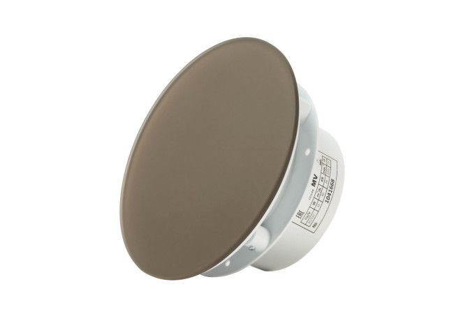 Вытяжной тонкий вентилятор SlimVent МV 100, стекло круг бронзовый матовый