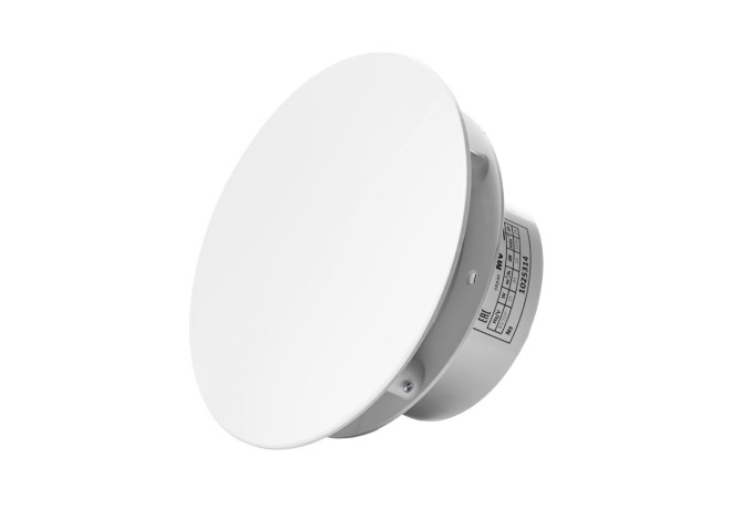 Вытяжной тонкий вентилятор SlimVent МV 100, пластик круг белый матовый